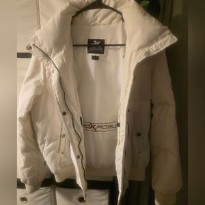 ZeroXposur Women's White Puffer Jacket. Size M